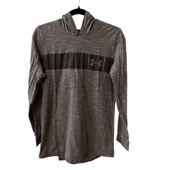 Under Armour ~ Mens Grey pullover hoodie ~ lightweight ~ size Medium - Picture 1 of 6